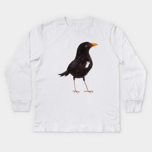 Bird with switch Kids Long Sleeve T-Shirt